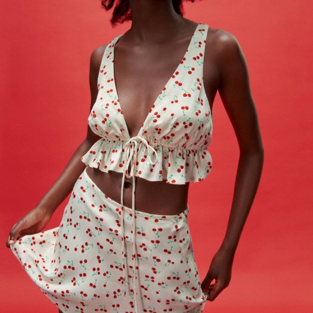 Zara cherry top